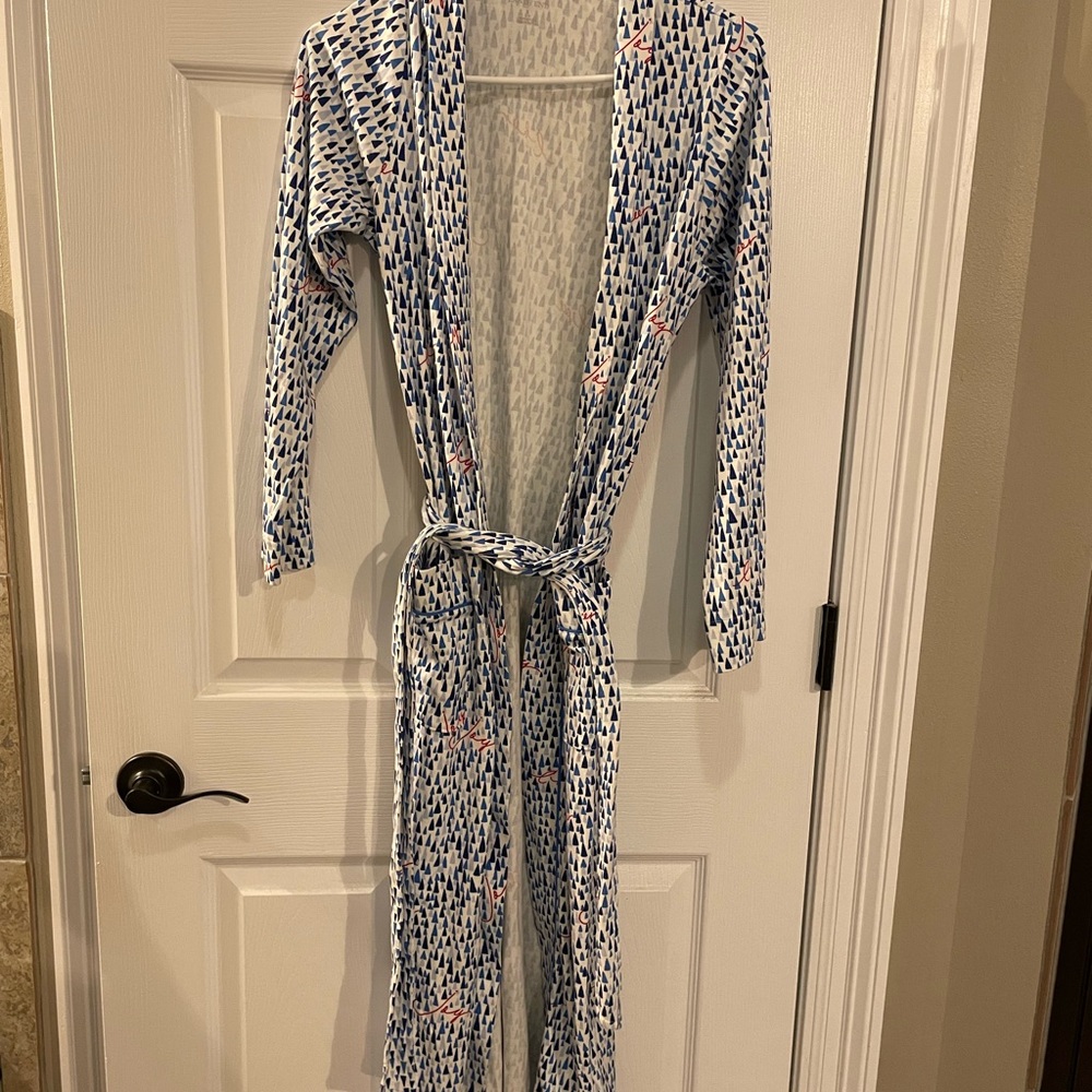 Lands End cotton long robe